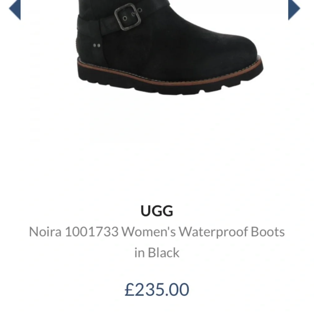 Ugg‎ Noira Black leather and sheepskin